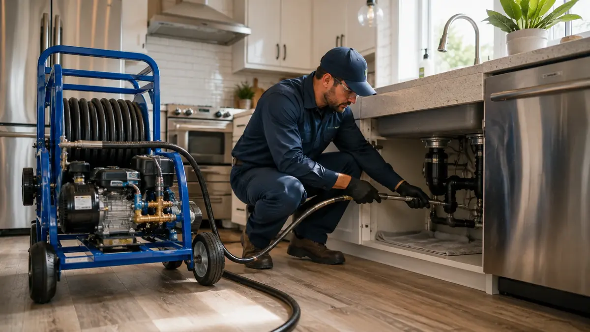Kitchen Drain Hydro Jetting in Knightsen