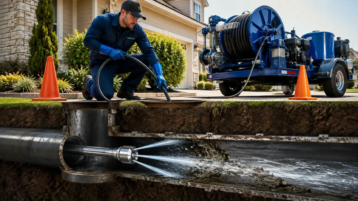 Main Sewer Line Hydro Jet Cleaning in Knightsen