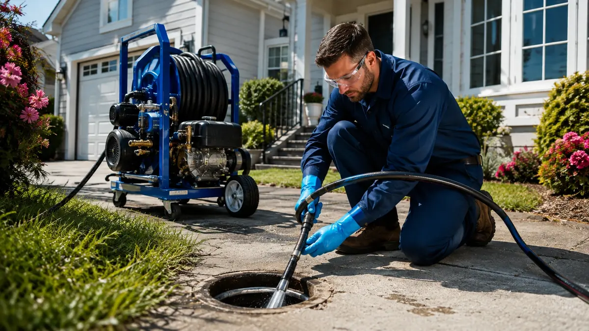 Residential Hydro Jet Drain Cleaning in Knightsen