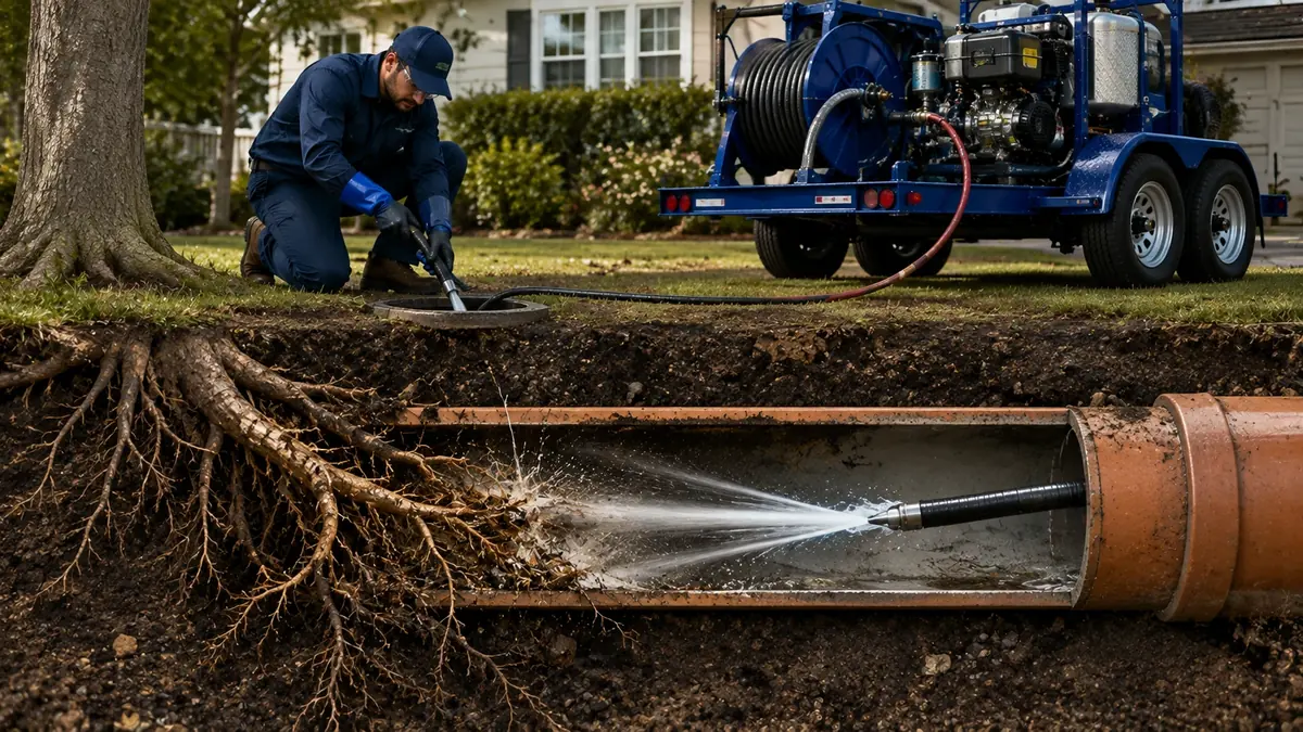 Tree Root Removal with Hydro Jetting in Knightsen